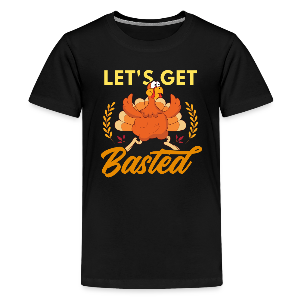 GU 'Let's Get Basted' Youth Premium T-Shirt - black