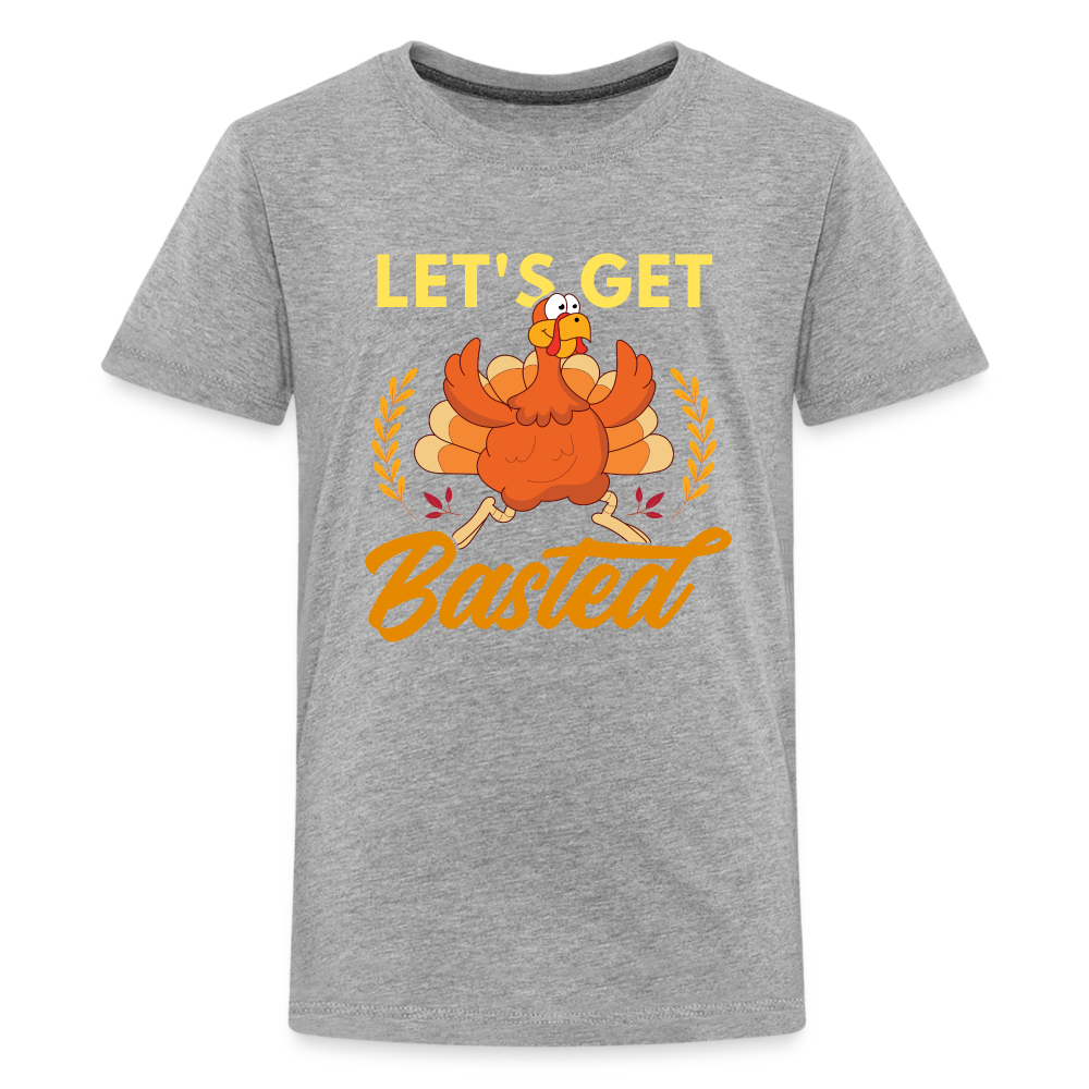 GU 'Let's Get Basted' Youth Premium T-Shirt - heather gray