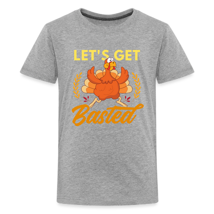 GU 'Let's Get Basted' Youth Premium T-Shirt - heather gray