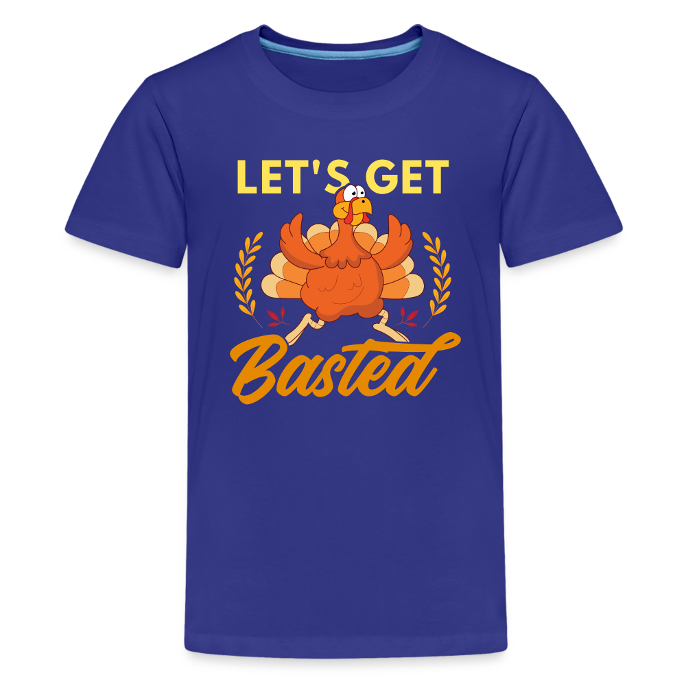 GU 'Let's Get Basted' Youth Premium T-Shirt - royal blue
