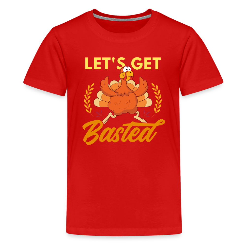 GU 'Let's Get Basted' Youth Premium T-Shirt - red