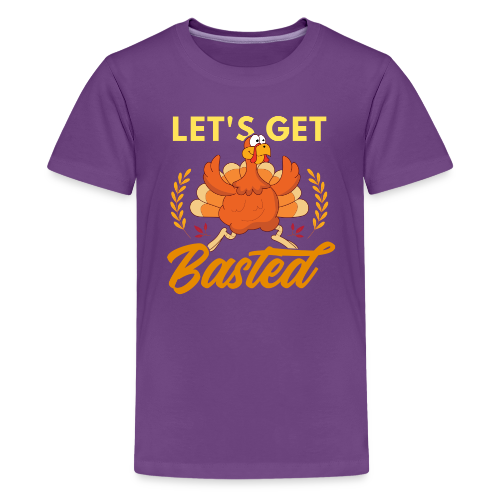GU 'Let's Get Basted' Youth Premium T-Shirt - purple