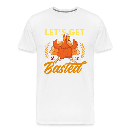 GU 'Let's Get Basted' Unisex Premium T-Shirt - white