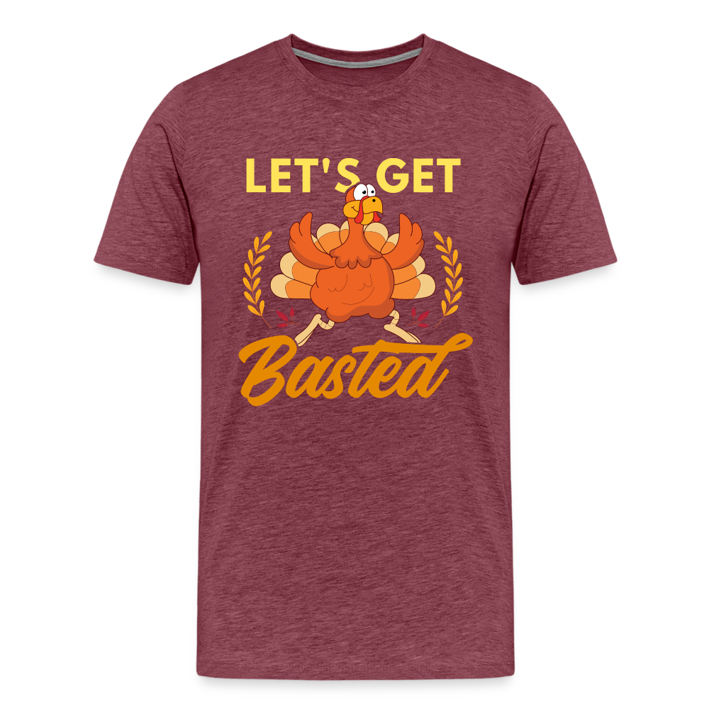 GU 'Let's Get Basted' Unisex Premium T-Shirt - heather burgundy