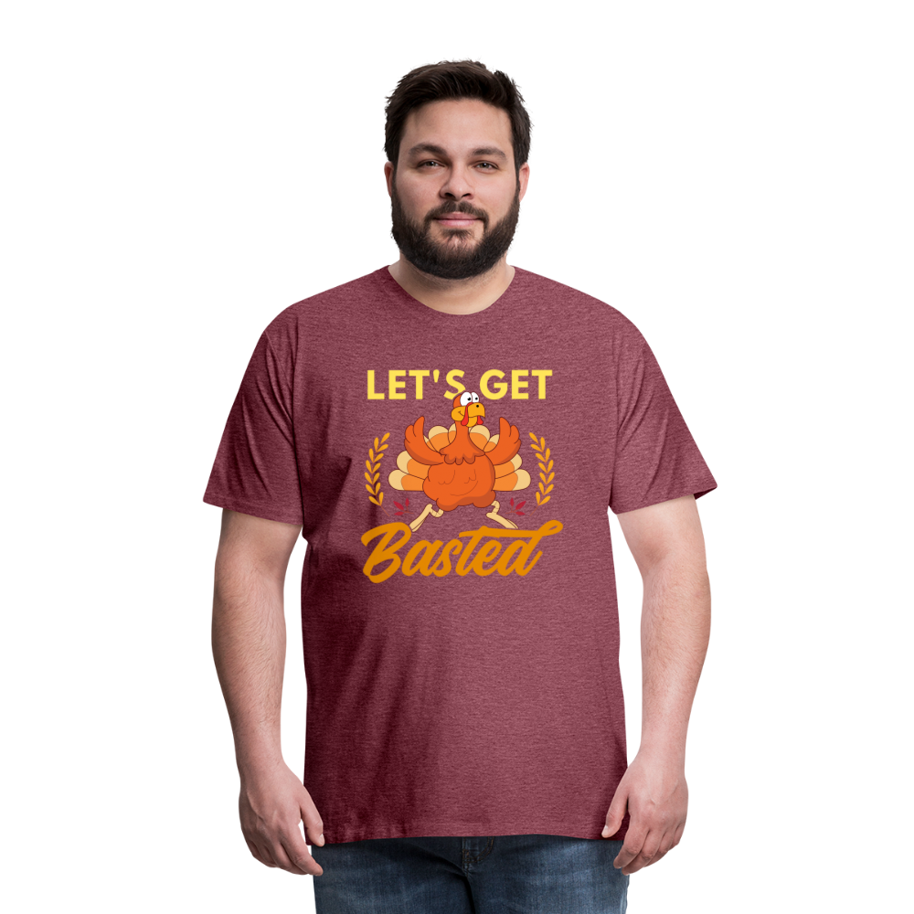 GU 'Let's Get Basted' Unisex Premium T-Shirt - heather burgundy