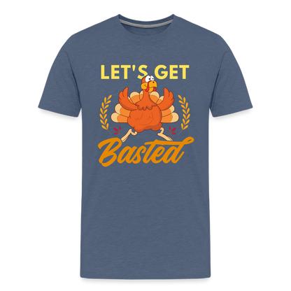 GU 'Let's Get Basted' Unisex Premium T-Shirt - heather blue