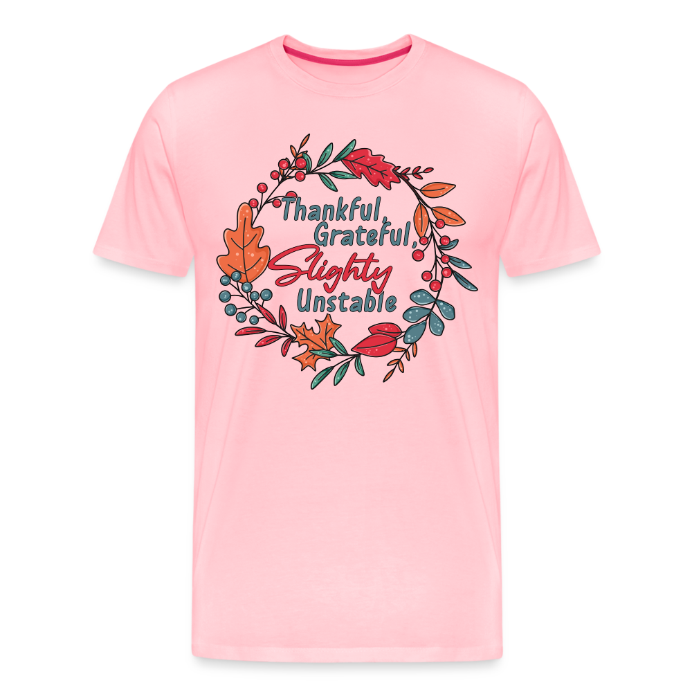 GU 'Thankful and Grateful' Unisex Premium T-Shirt - pink