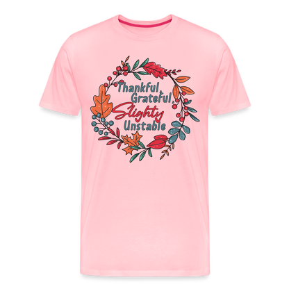 GU 'Thankful and Grateful' Unisex Premium T-Shirt - pink