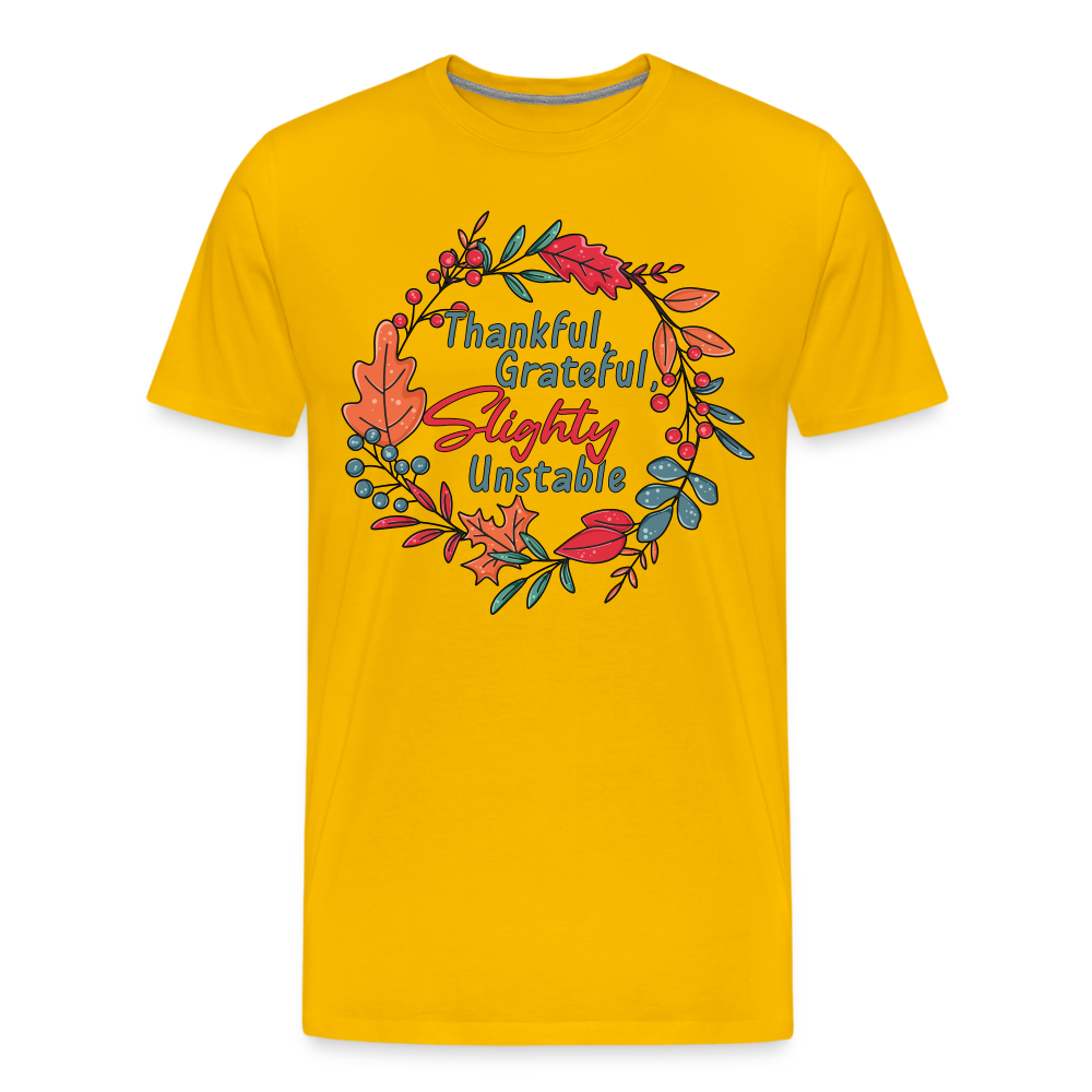 GU 'Thankful and Grateful' Unisex Premium T-Shirt - sun yellow