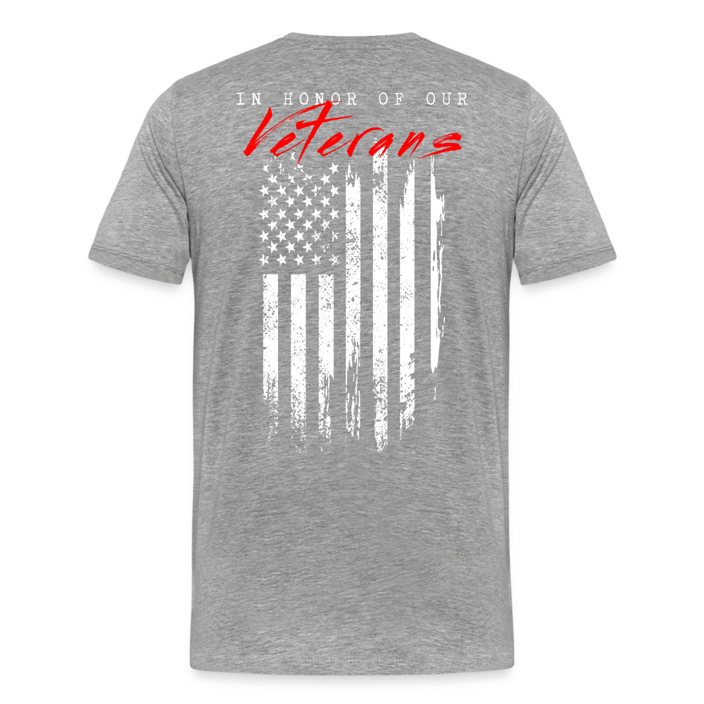 GU 'In Honor of Veterans' Unisex Premium T-Shirt - heather gray