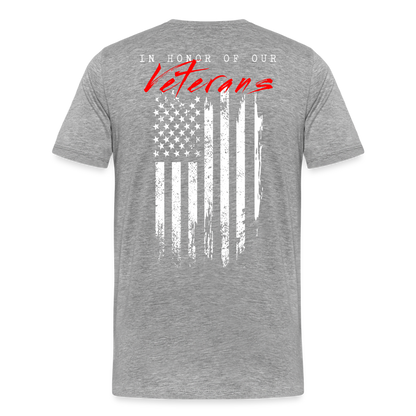 GU 'In Honor of Veterans' Unisex Premium T-Shirt - heather gray
