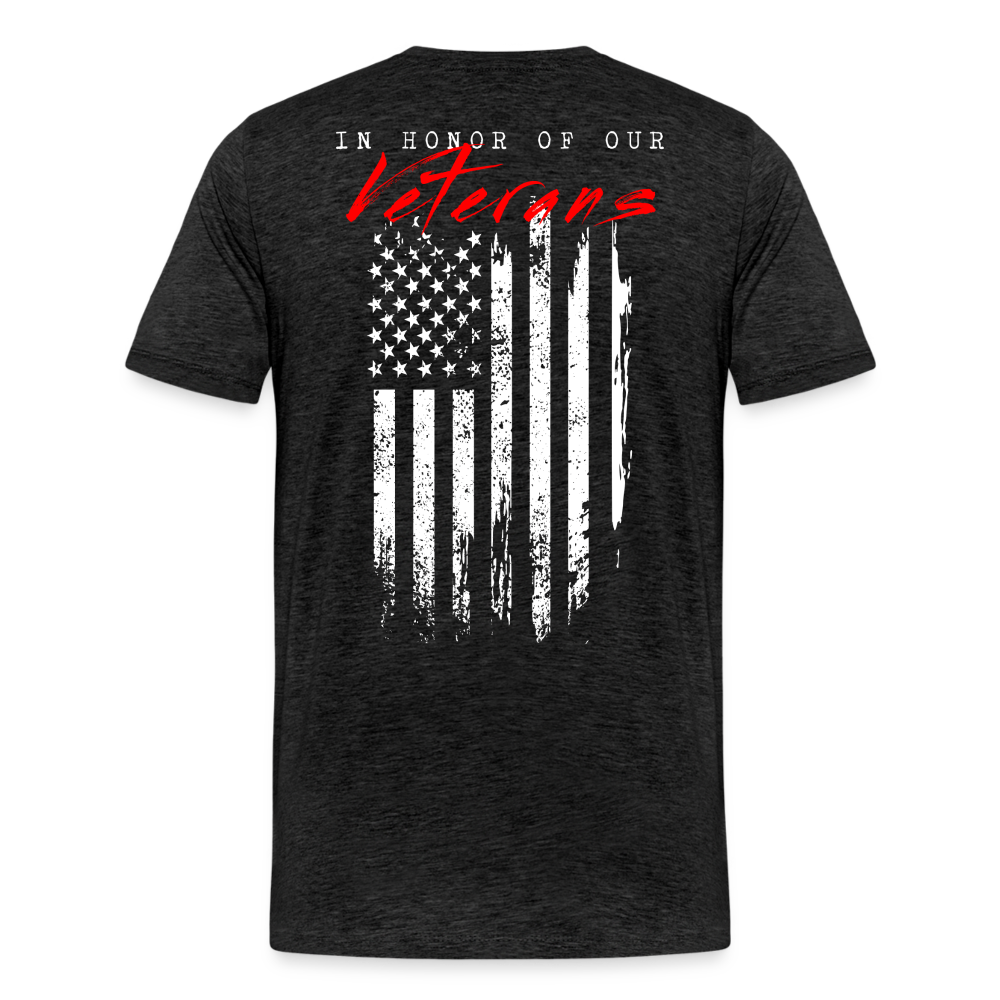 GU 'In Honor of Veterans' Unisex Premium T-Shirt - charcoal grey