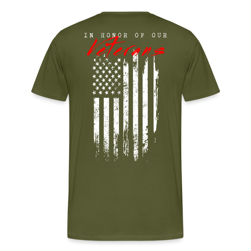 GU 'In Honor of Veterans' Unisex Premium T-Shirt - olive green