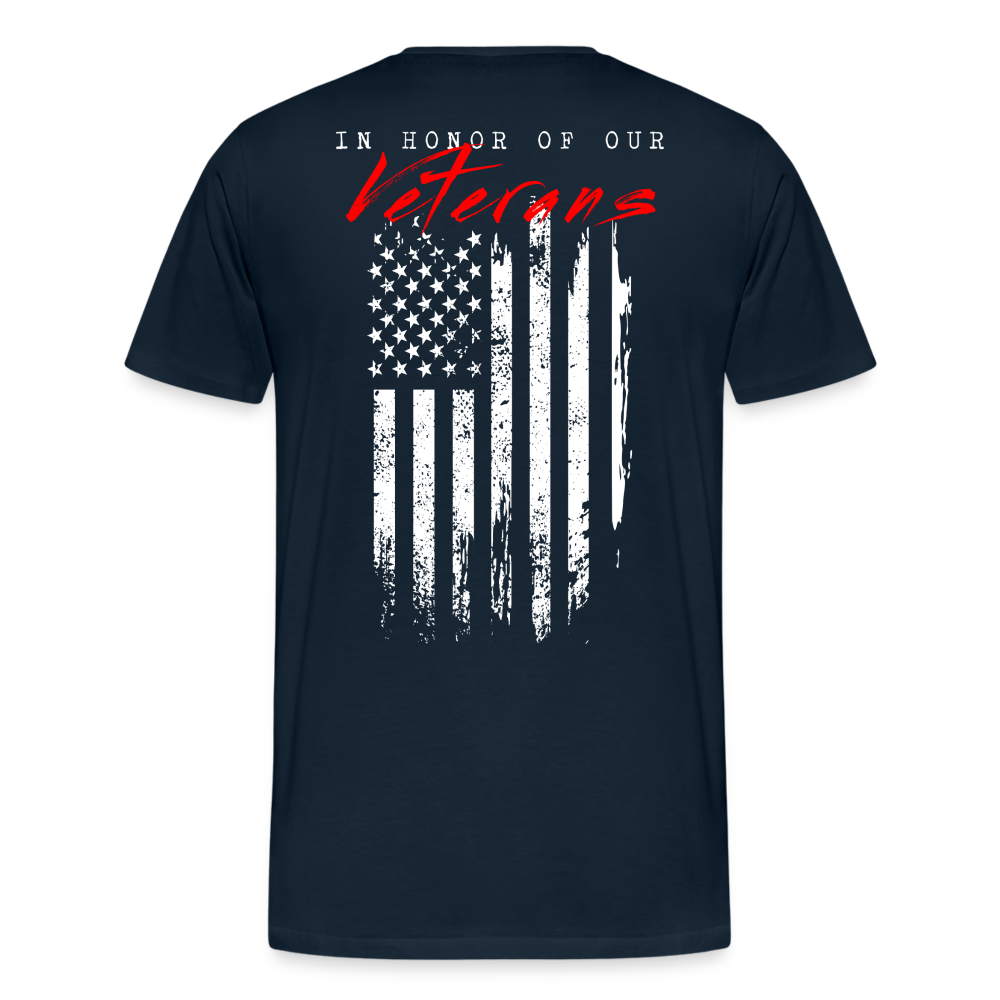 GU 'In Honor of Veterans' Unisex Premium T-Shirt - deep navy