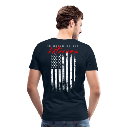 GU 'In Honor of Veterans' Unisex Premium T-Shirt - deep navy