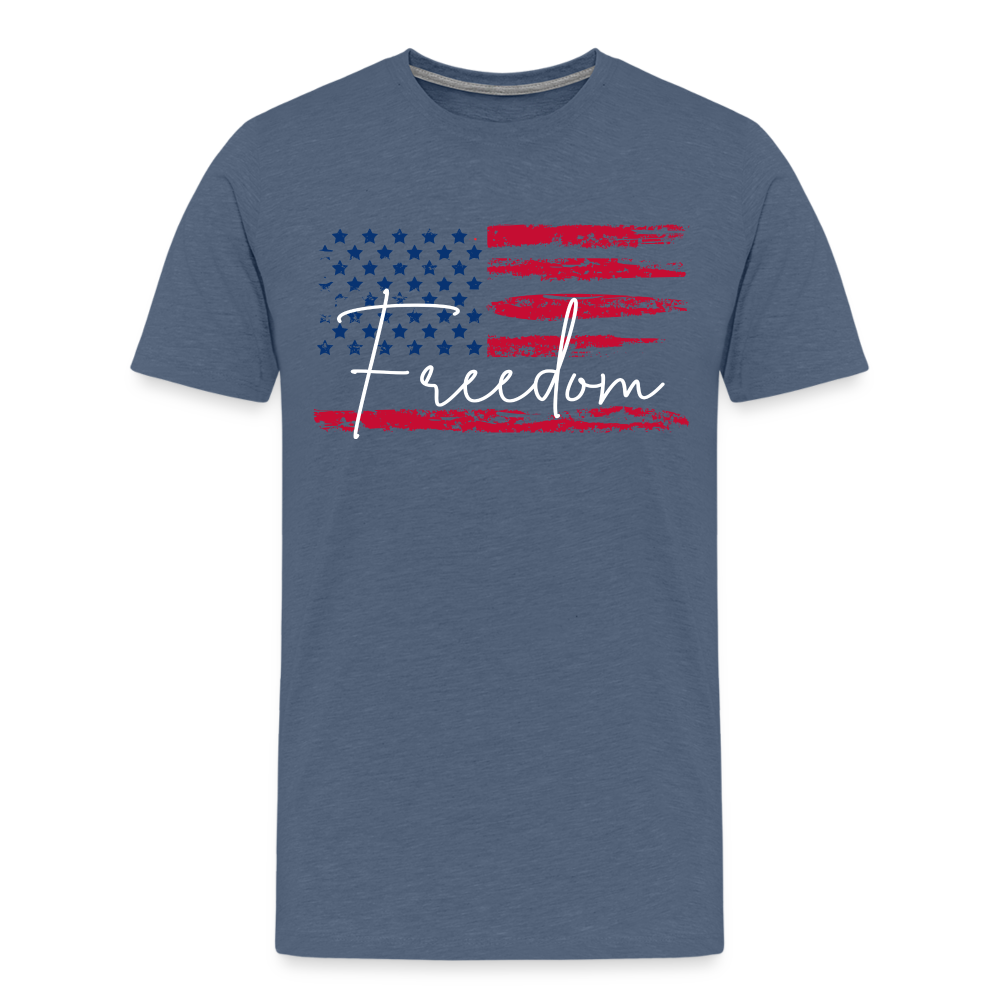 GU 'Freedom' Unisex Premium T-Shirt - heather blue