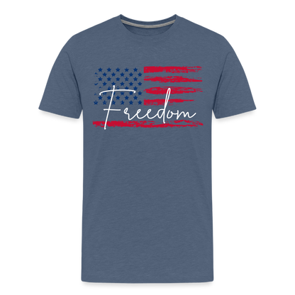 GU 'Freedom' Unisex Premium T-Shirt - heather blue