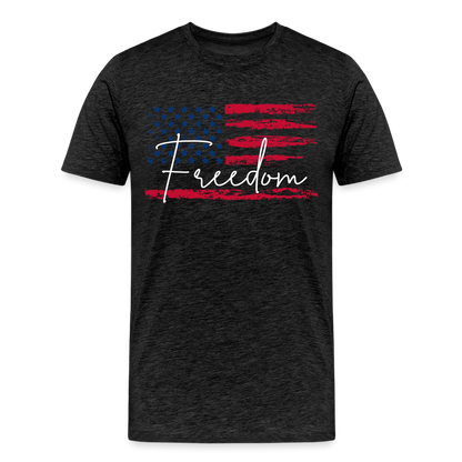 GU 'Freedom' Unisex Premium T-Shirt - charcoal grey