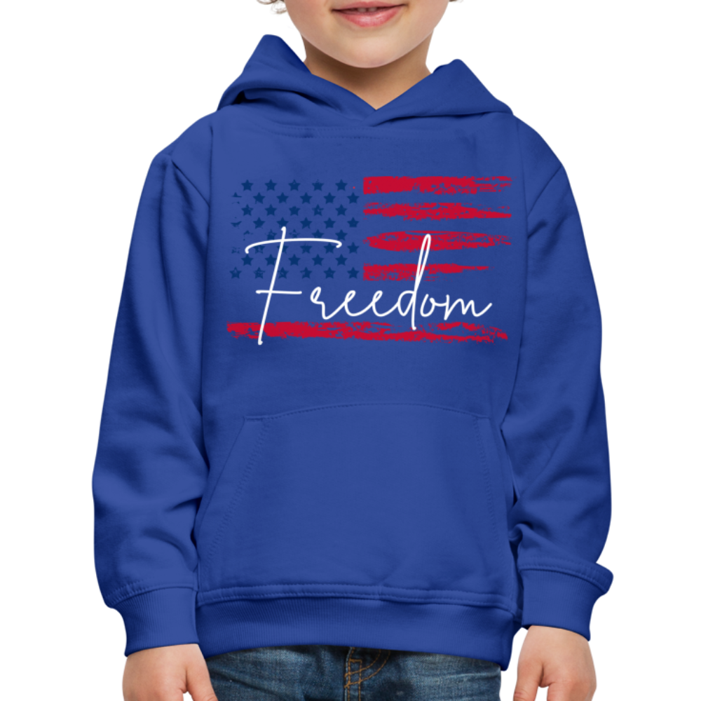 GU 'Freedom' Youth Premium Hoodie - royal blue