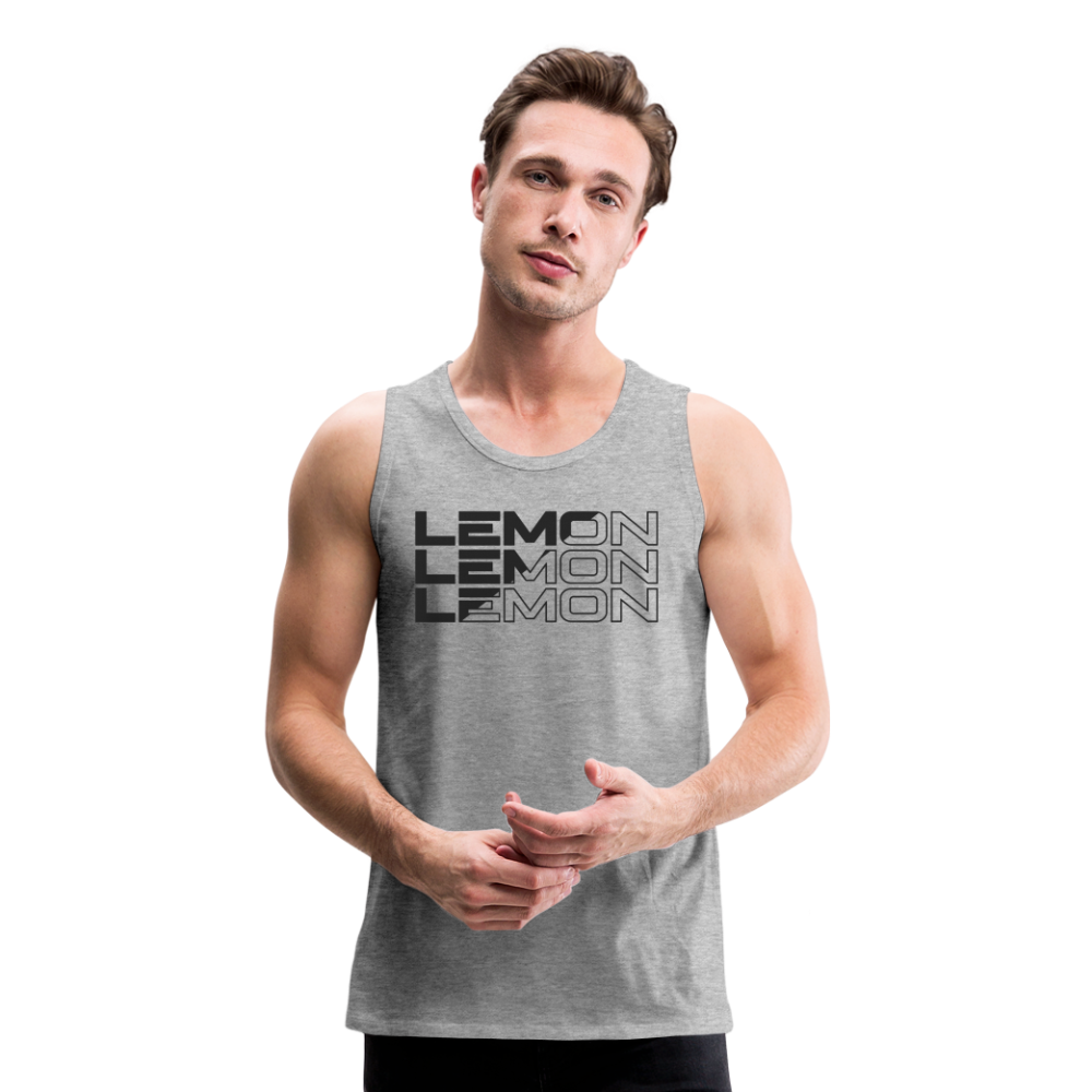 LEM0N Men’s Premium Tank - heather gray