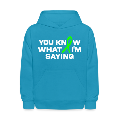 Domin8r Youth Hoodie - turquoise