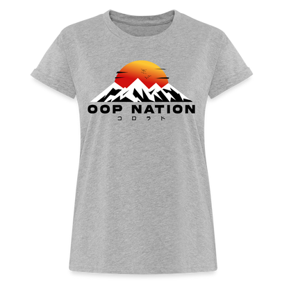 Oop Nation  Women's Relaxed Fit T-Shirt - heather gray