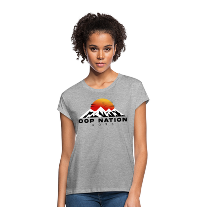 Oop Nation  Women's Relaxed Fit T-Shirt - heather gray