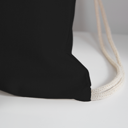 Baldoziot Cotton Drawstring Bag - black