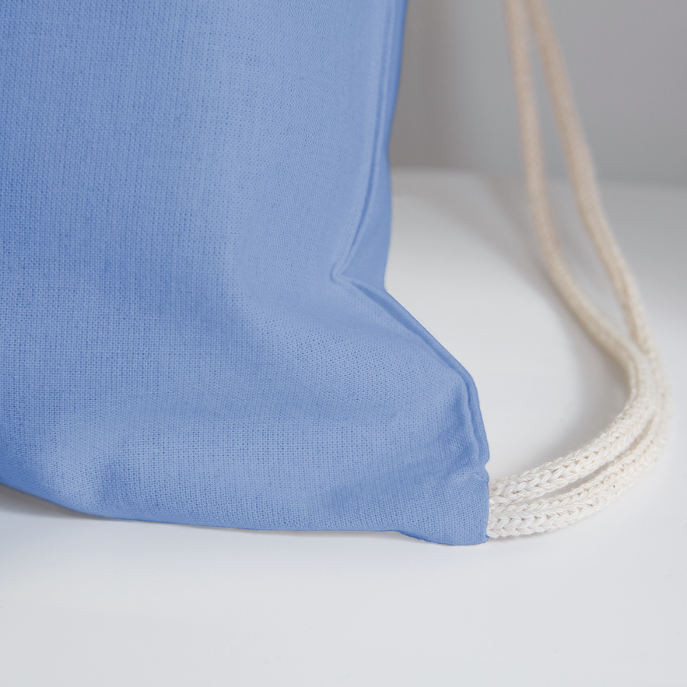 Baldoziot Cotton Drawstring Bag - carolina blue