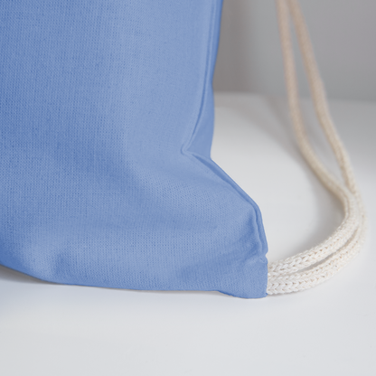Baldoziot Cotton Drawstring Bag - carolina blue