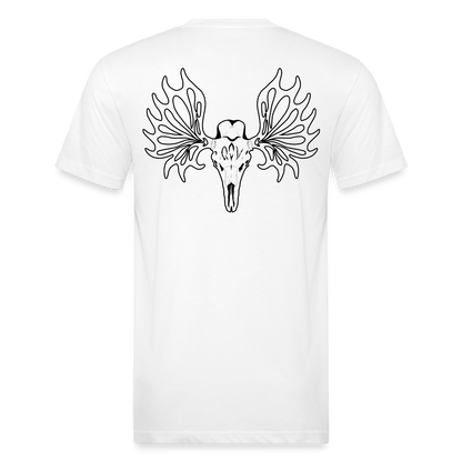 Adult Queen of Vikings 'Ancient Beast' Fitted T-Shirt - white