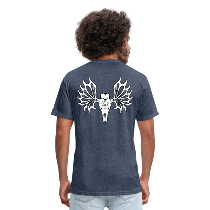 Adult Queen of Vikings 'Ancient Beast' Fitted T-Shirt - heather navy