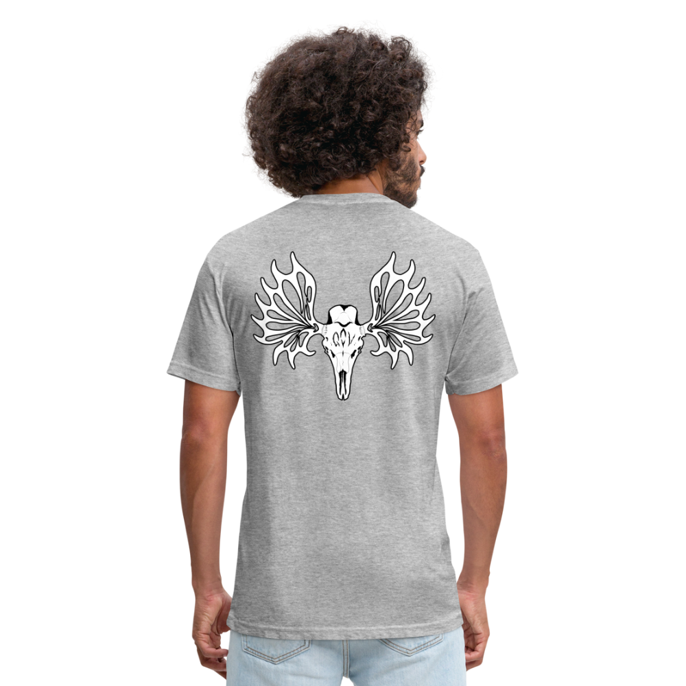 Adult Queen of Vikings 'Ancient Beast' Fitted T-Shirt - heather gray