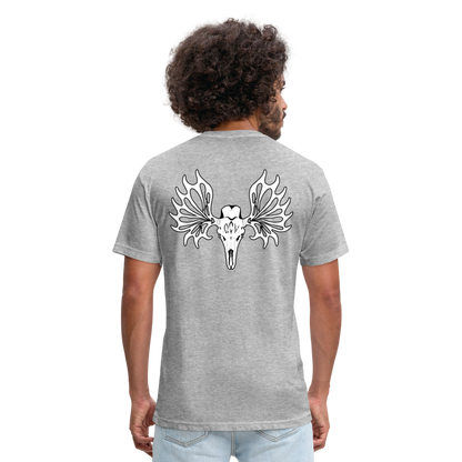 Adult Queen of Vikings 'Ancient Beast' Fitted T-Shirt - heather gray