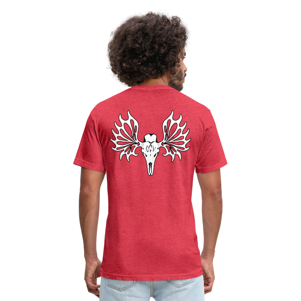 Adult Queen of Vikings 'Ancient Beast' Fitted T-Shirt - heather red