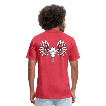 Adult Queen of Vikings 'Ancient Beast' Fitted T-Shirt - heather red