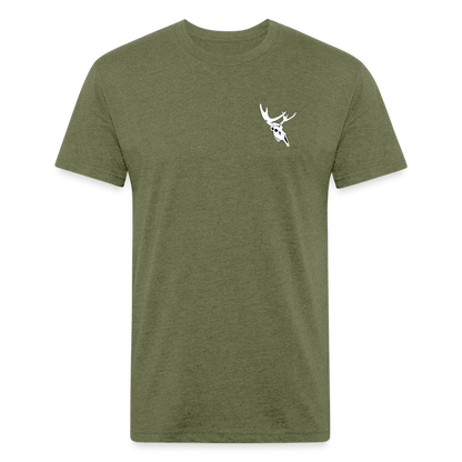 Adult Queen of Vikings 'Ancient Beast' Fitted T-Shirt - heather military green