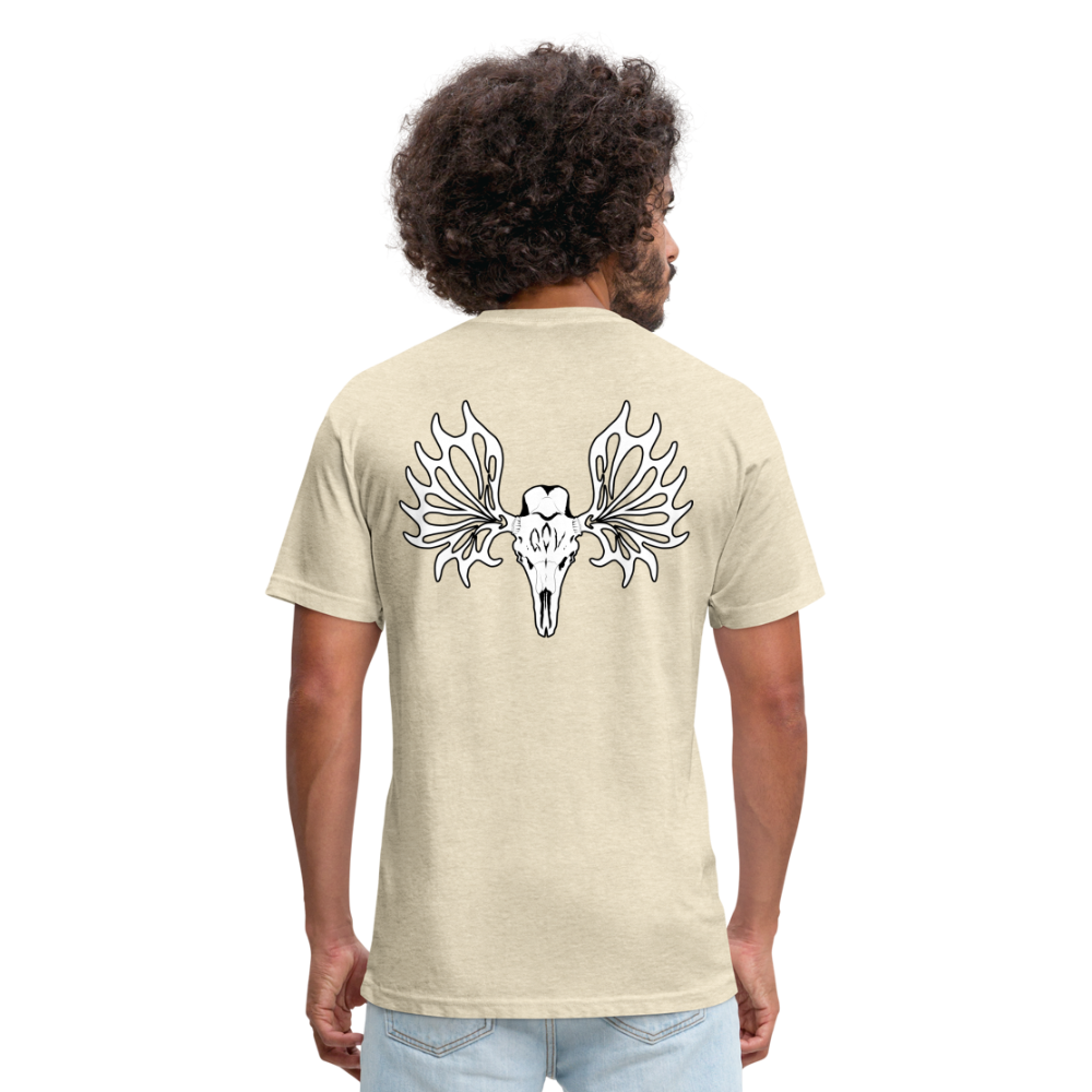 Adult Queen of Vikings 'Ancient Beast' Fitted T-Shirt - heather cream