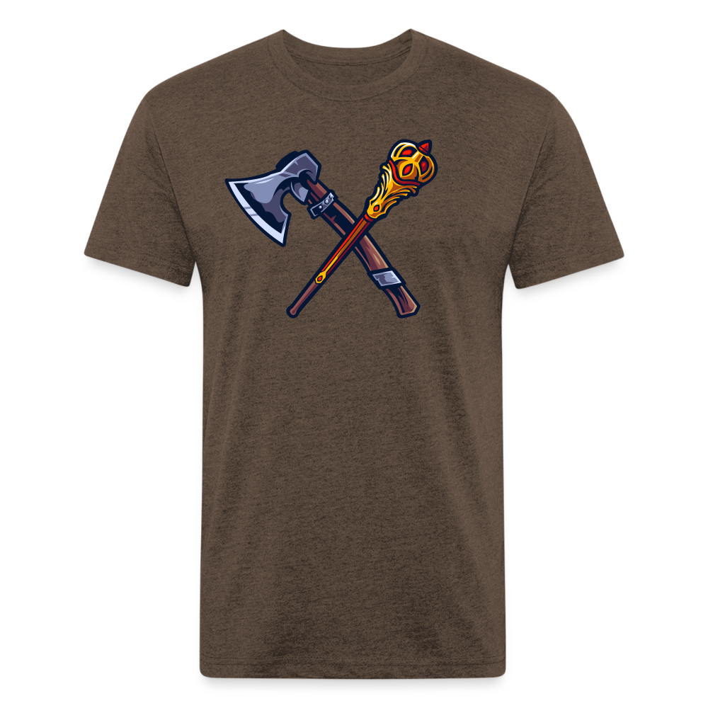 Adult Queen of Vikings 'Weapons of Choice' Fitted T-Shirt - heather espresso