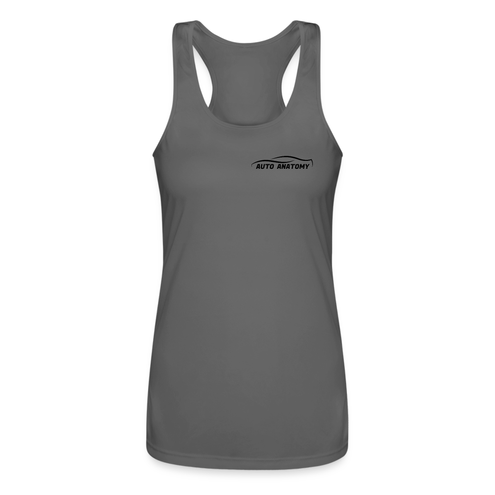 Women’s Auto Anatomy 'Flooded Corvair' Racerback Tank Top - charcoal