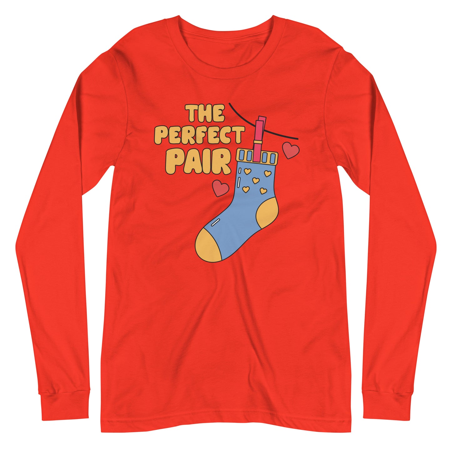 Adult 'Perfect Pair Right Sock' Long Sleeve T-Shirt