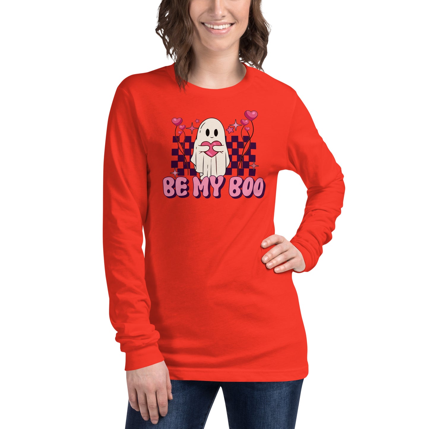 Adult 'Be My Boo' Long Sleeve T-Shirt