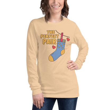 Adult 'Perfect Pair Right Sock' Long Sleeve T-Shirt