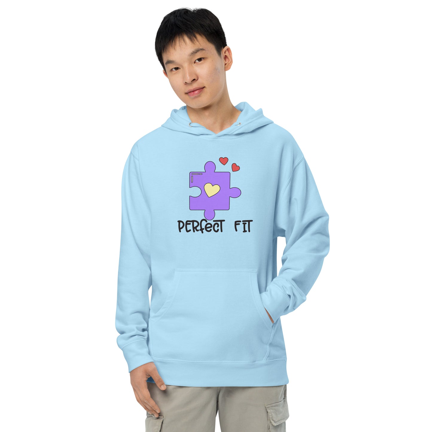 Adult 'Perfect Fit Purple Piece' Midweight Hoodie