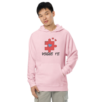 Adult 'Perfect Fit Pink Piece' Midweight Hoodie