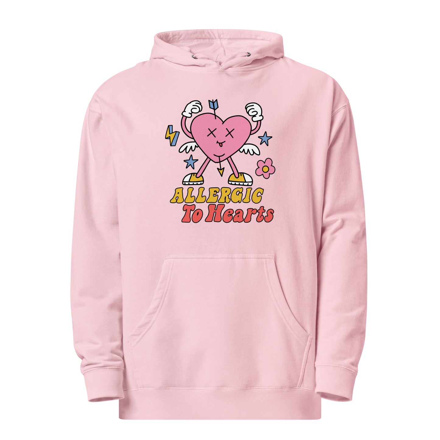 Adult 'Allergic to Hearts' Midweight Hoodie