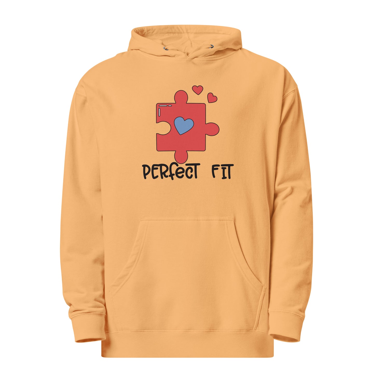 Adult 'Perfect Fit Pink Piece' Midweight Hoodie