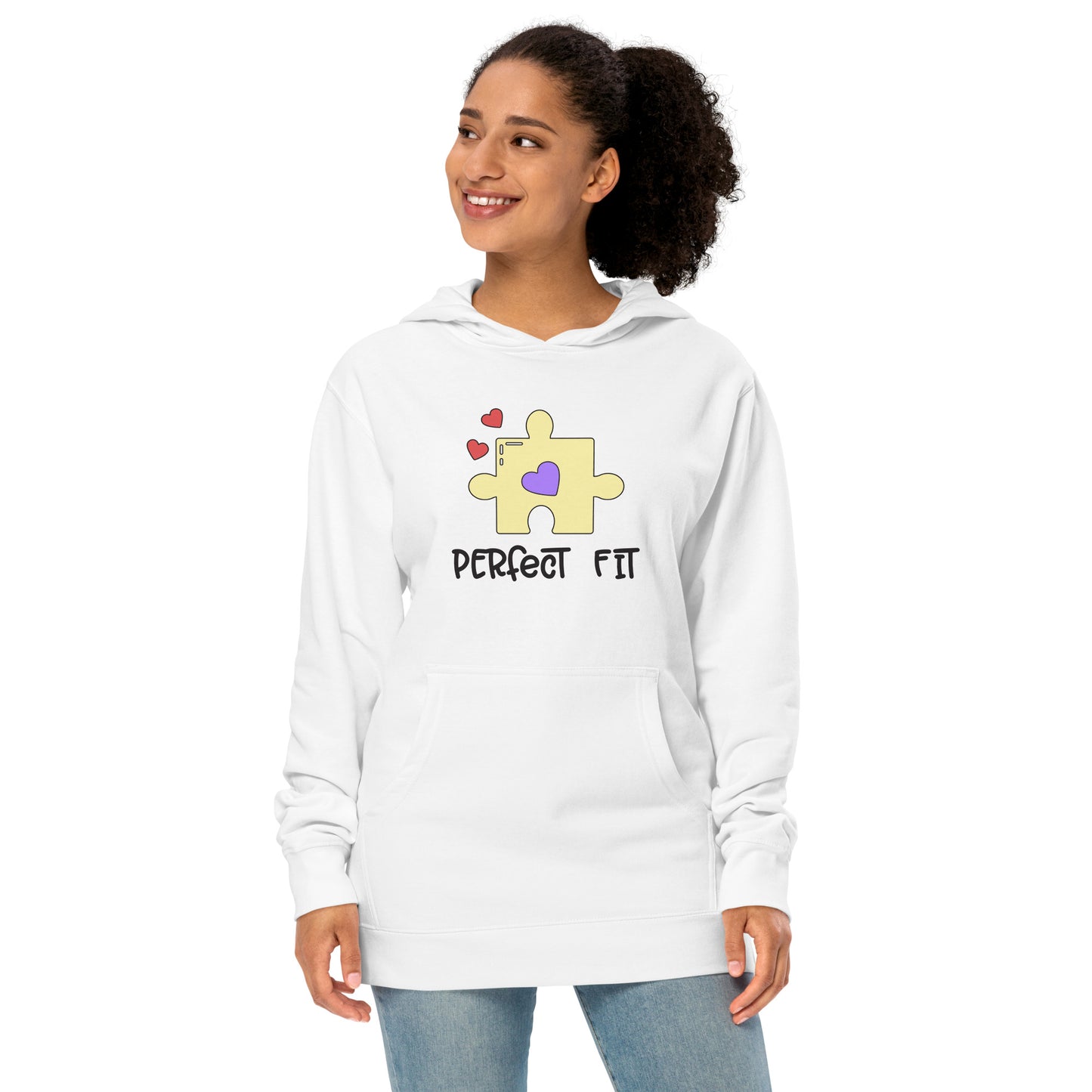 Adult 'Perfect Fit Yellow Piece' Midweight Hoodie