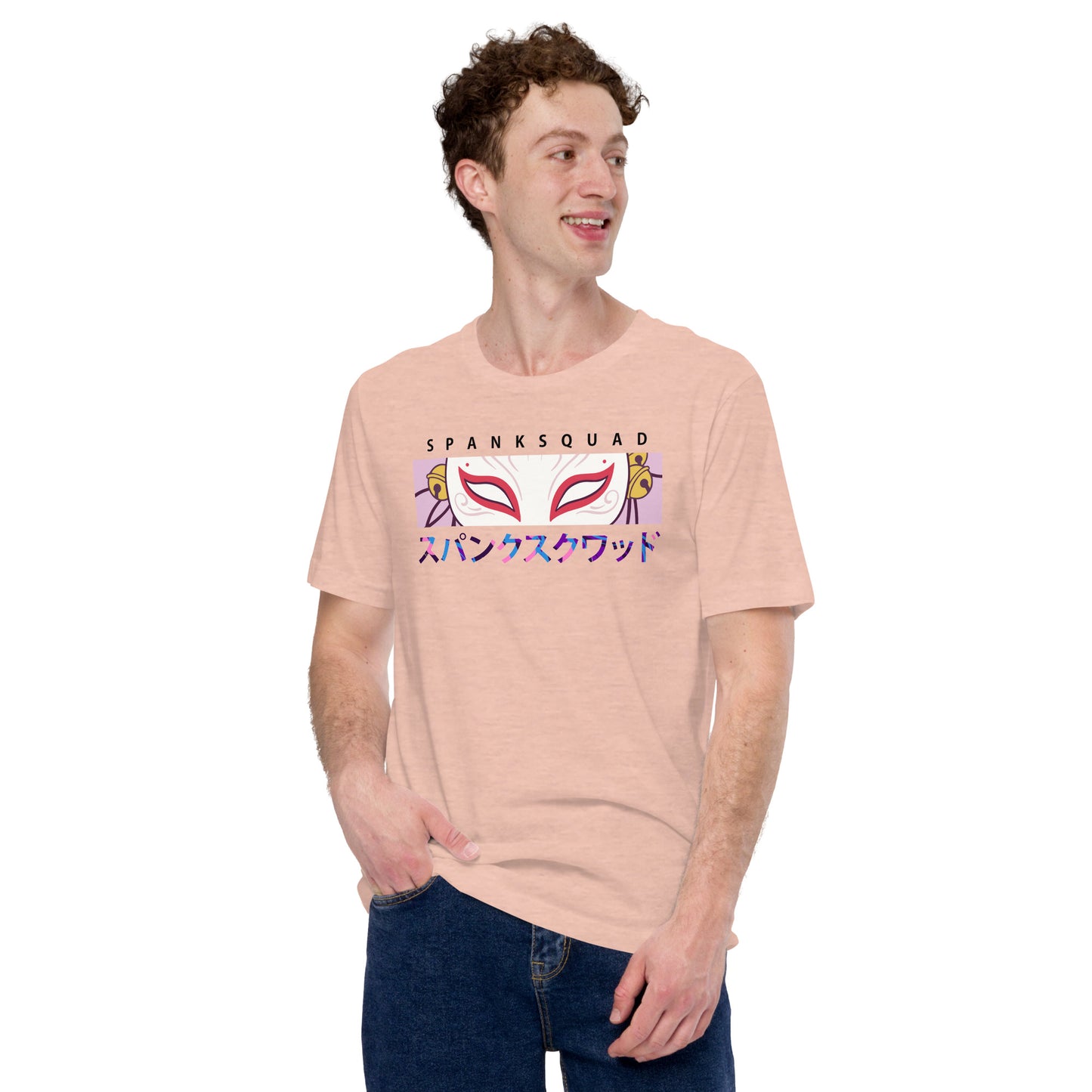 Adult SpankQueen 'Spank Squad' Staple T-shirt - Rainbow Text