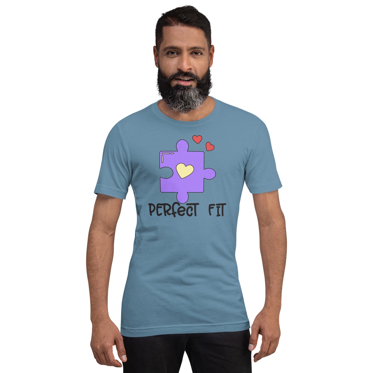Adult 'Perfect Fit Purple Piece' Staple T-shirt